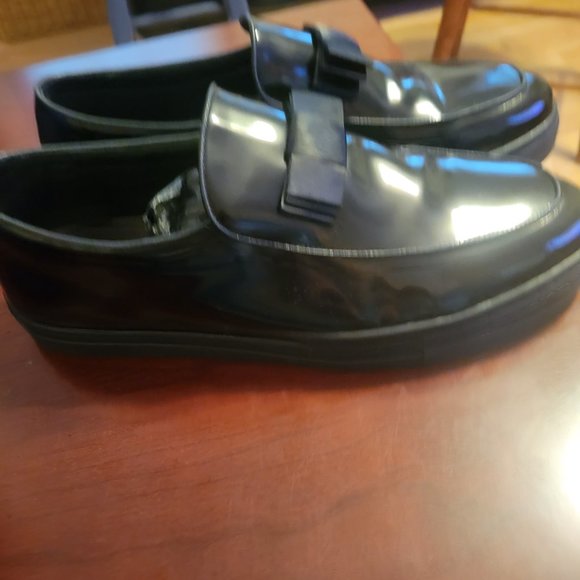 Marc Nolan Godfret black leather Belgian loafer size 13 main image 5